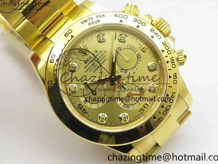 MiroTime 0210 Daytona 116508 YG Noob 1:1 Best Edition 904L YG Case and Bracelet YG Crystal Dial SA MultiPurpose 2628